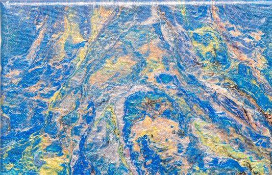 Blue Swirl original art BY LAVENDER LEILANI