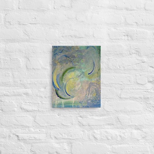 Green Circles (Canvas Print)
