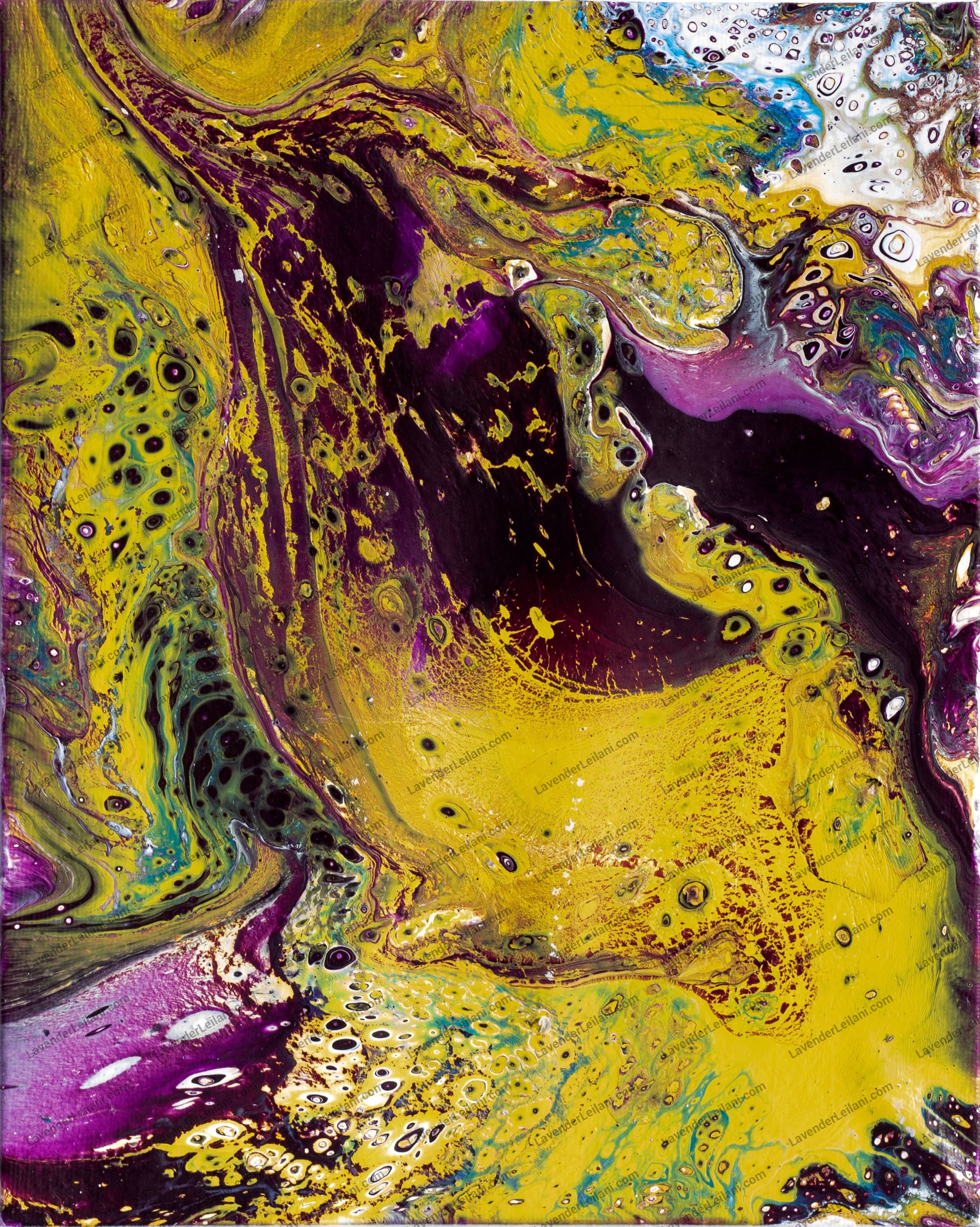 Purple And Gold (Original Canvas Art)