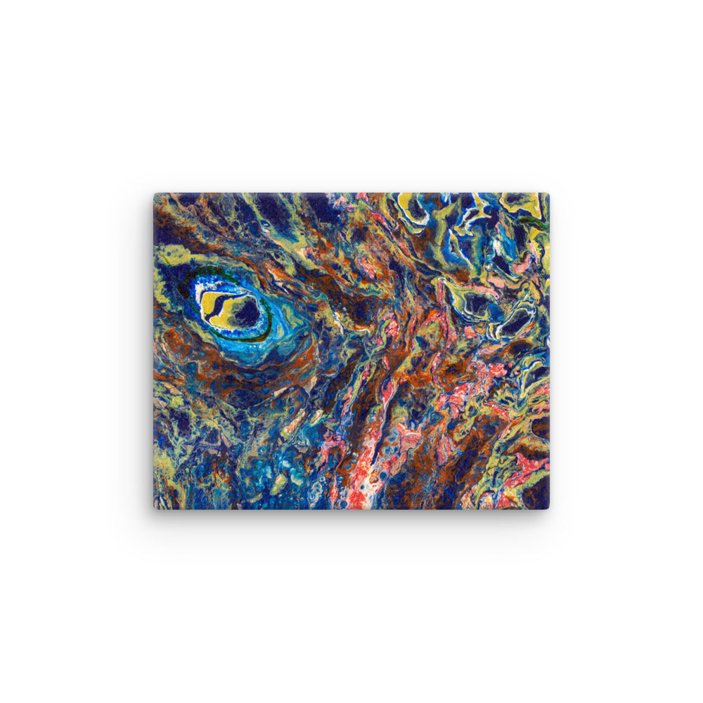 Melted Peacock Eye (Canvas Print)