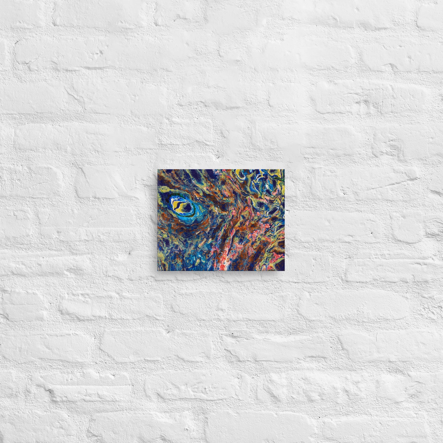 Melted Peacock Eye (Canvas Print)