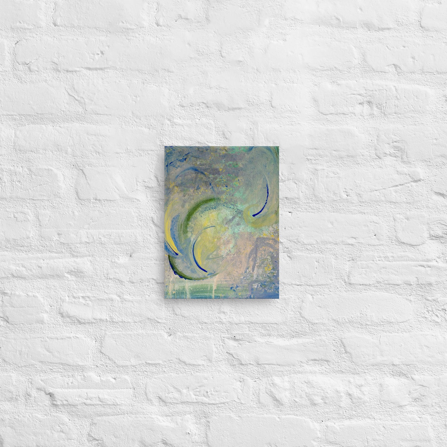 Green Circles (Canvas Print)